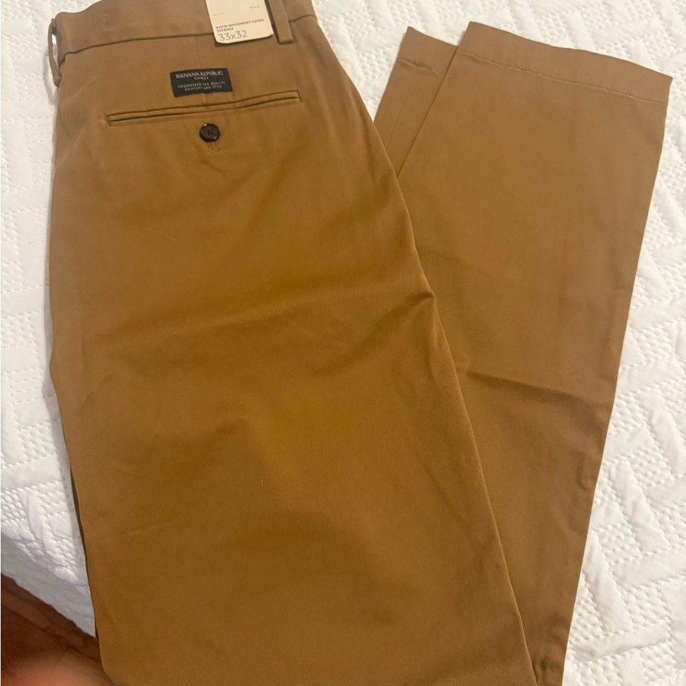 Banana Republic Khaki Straight Leg Chinos